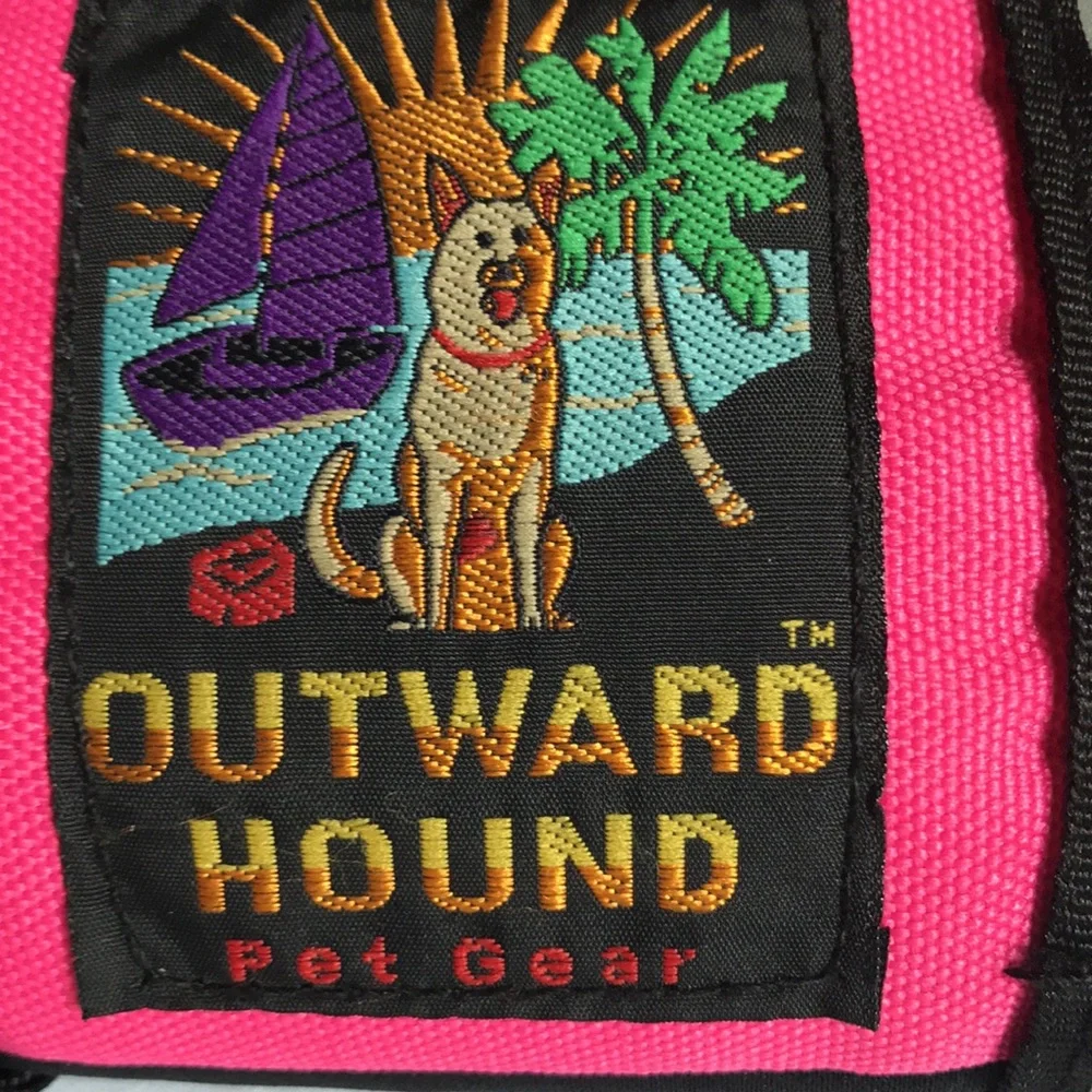Puppy SWIM VEST. XS/S. HOT PINK/grey/black. Has handle to pick up. IT WORKS. ADJ